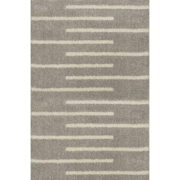 Alaro Berber Stripe Shag Area Rug